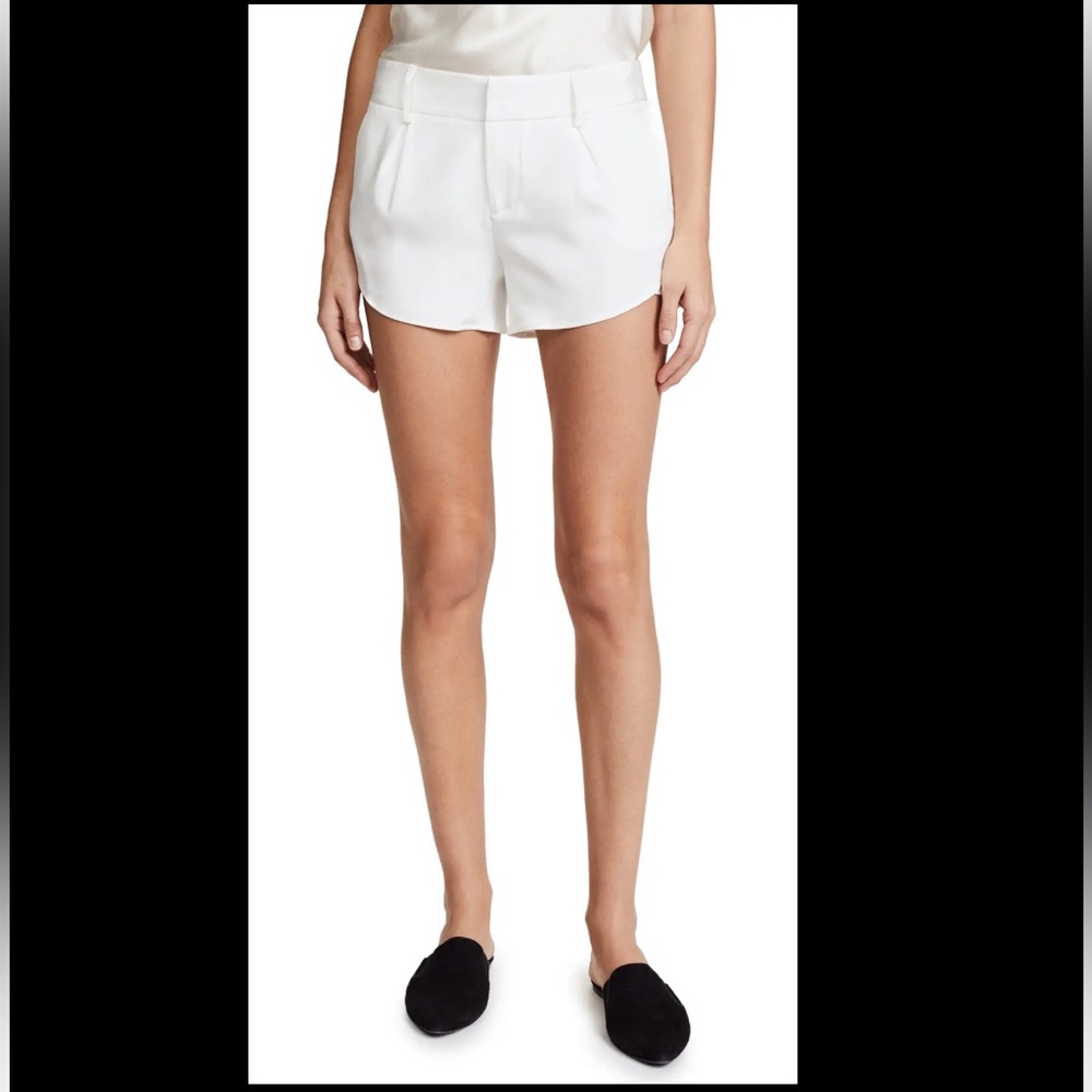 Alice and Olivia Butterfly Women's White Shorts
